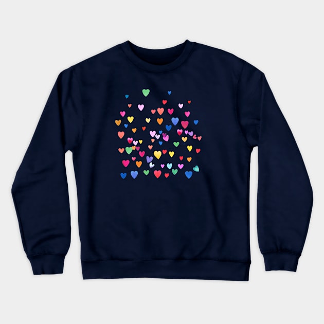 Flying Hearts Crewneck Sweatshirt by ninoladesign